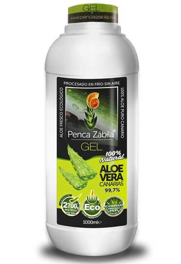 Aloe Puro: 99,7% de contenido total del envase de Aloe fresco. Solo 0,3% de conservantes, a tan sólo 3 décimas de la naturaleza.
Aloe Fresco: Elaborado con 2,7 Kg de  hojas de Aloe Frescas canarias Barbadensis Miller Canariensis.